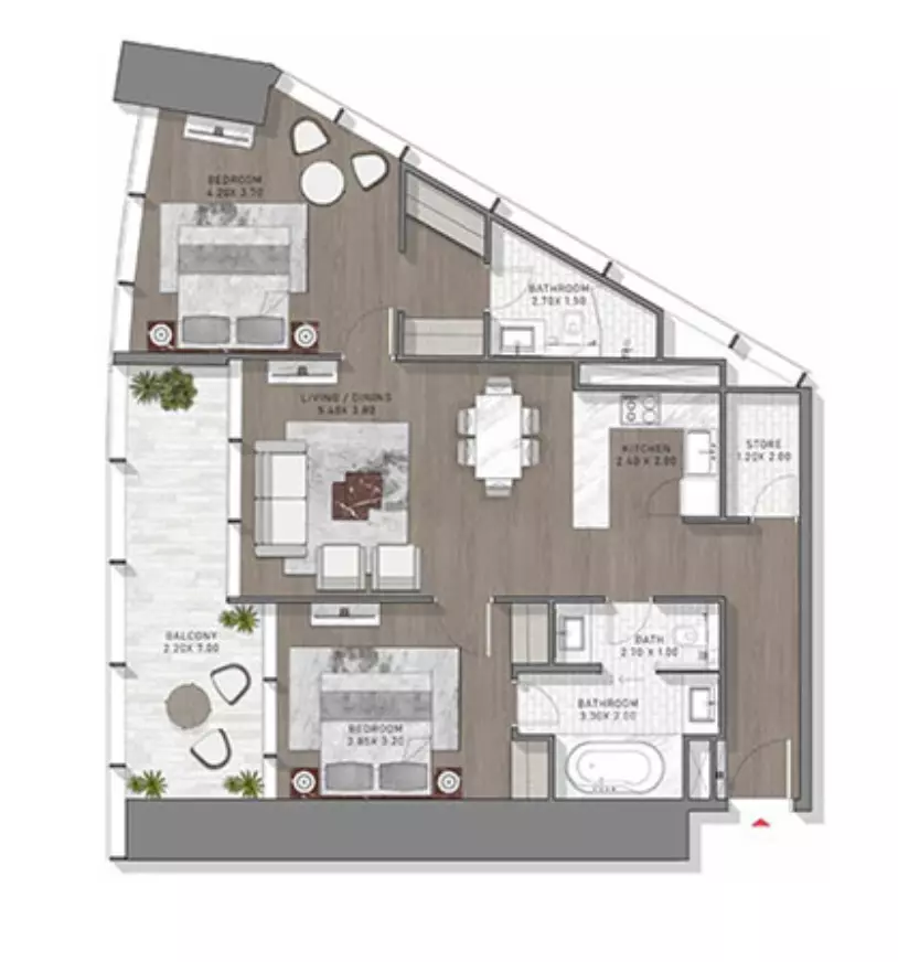 Safa Two Type 5, 2 beds