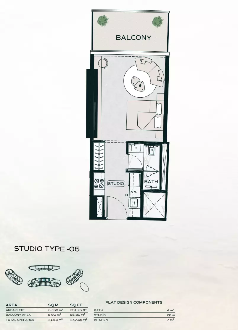Unit floor plan image