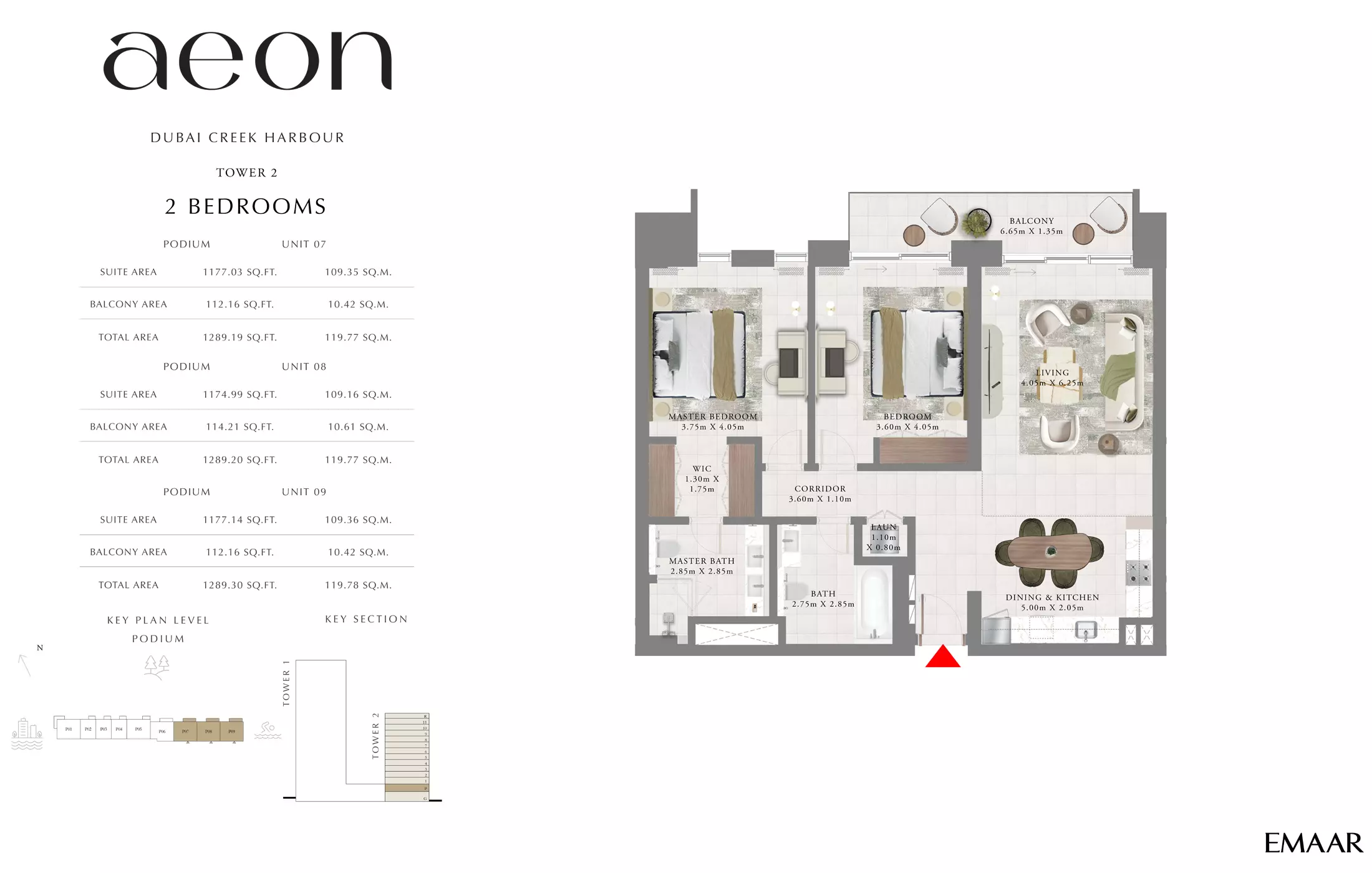 Aeon T2 _ Type D, 2 beds
