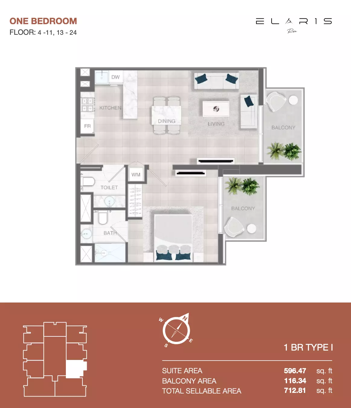 Unit floor plan image