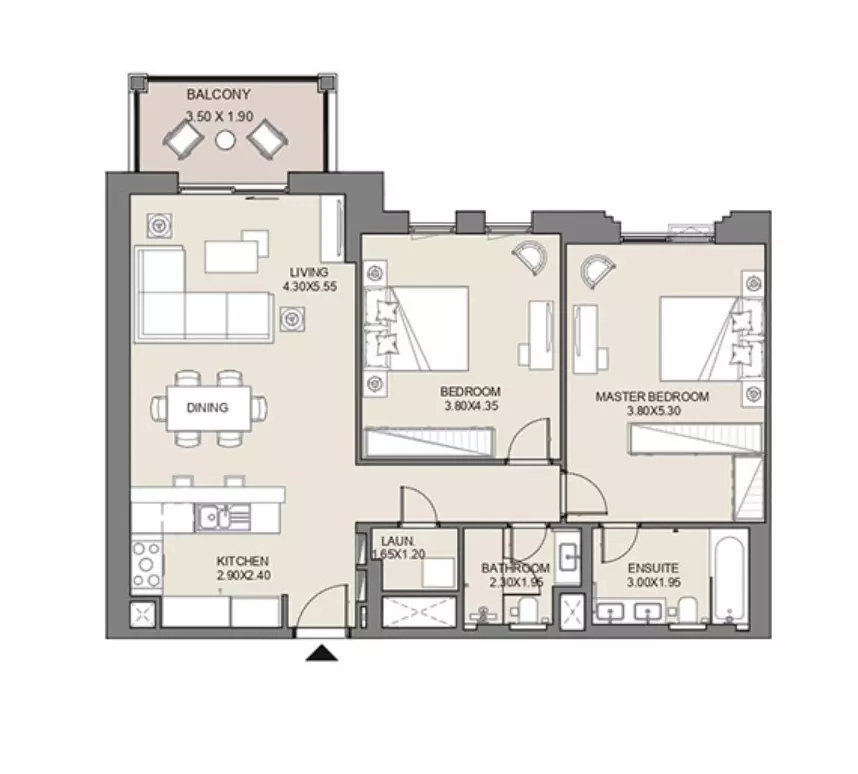 Jadeel at Madinat Jumeirah Living By Meraas Holding B11-Type A1, Level 4,5,6,7,8, Unit No-405,, 2 beds