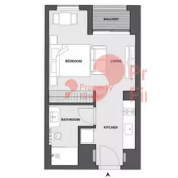 15 Northside Tower B Unit 108, First Floor, 1 bed