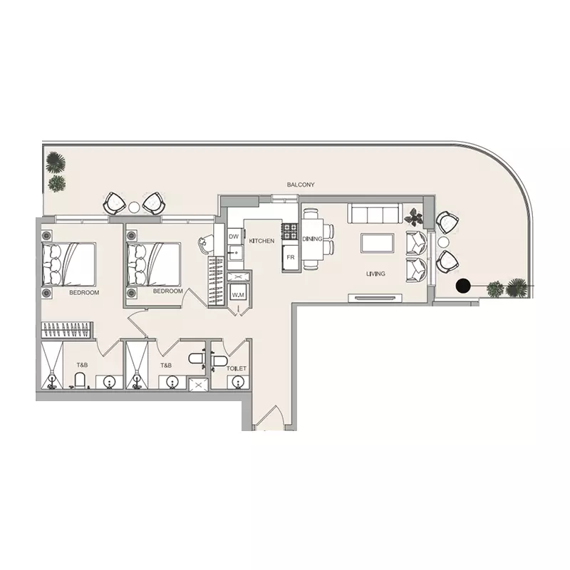 Unit floor plan image