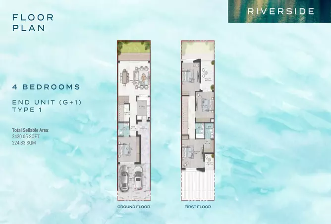 Damac Riverside - Sage — 4BR floor plan