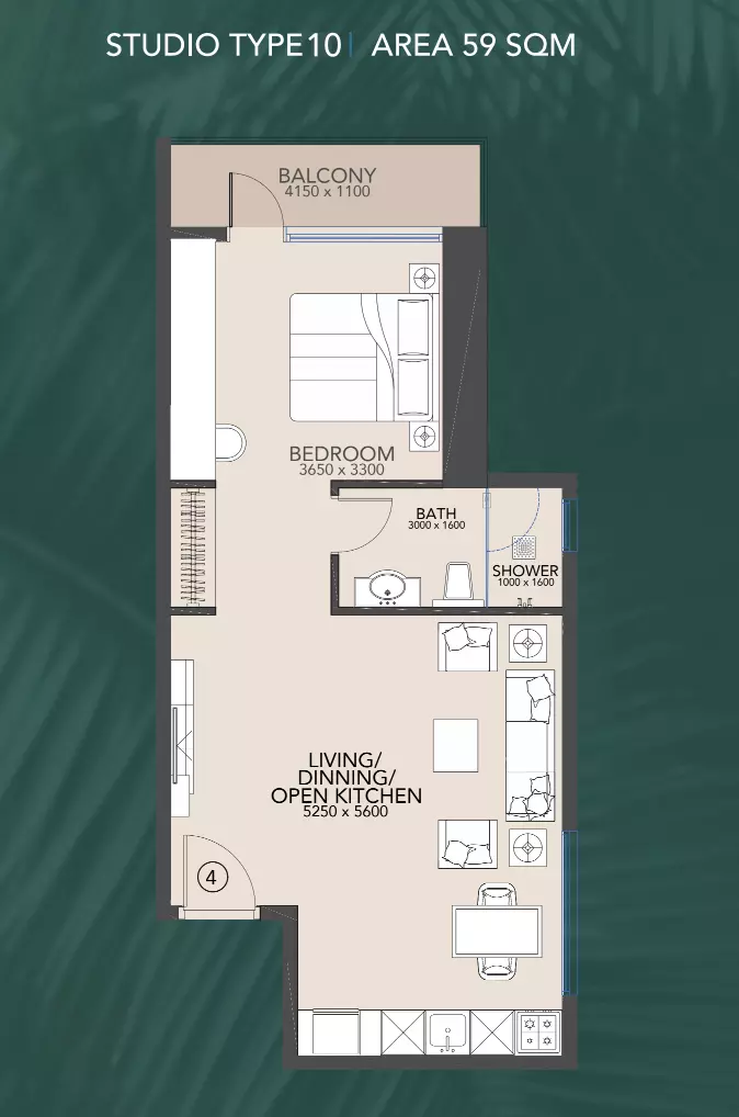 Unit floor plan image