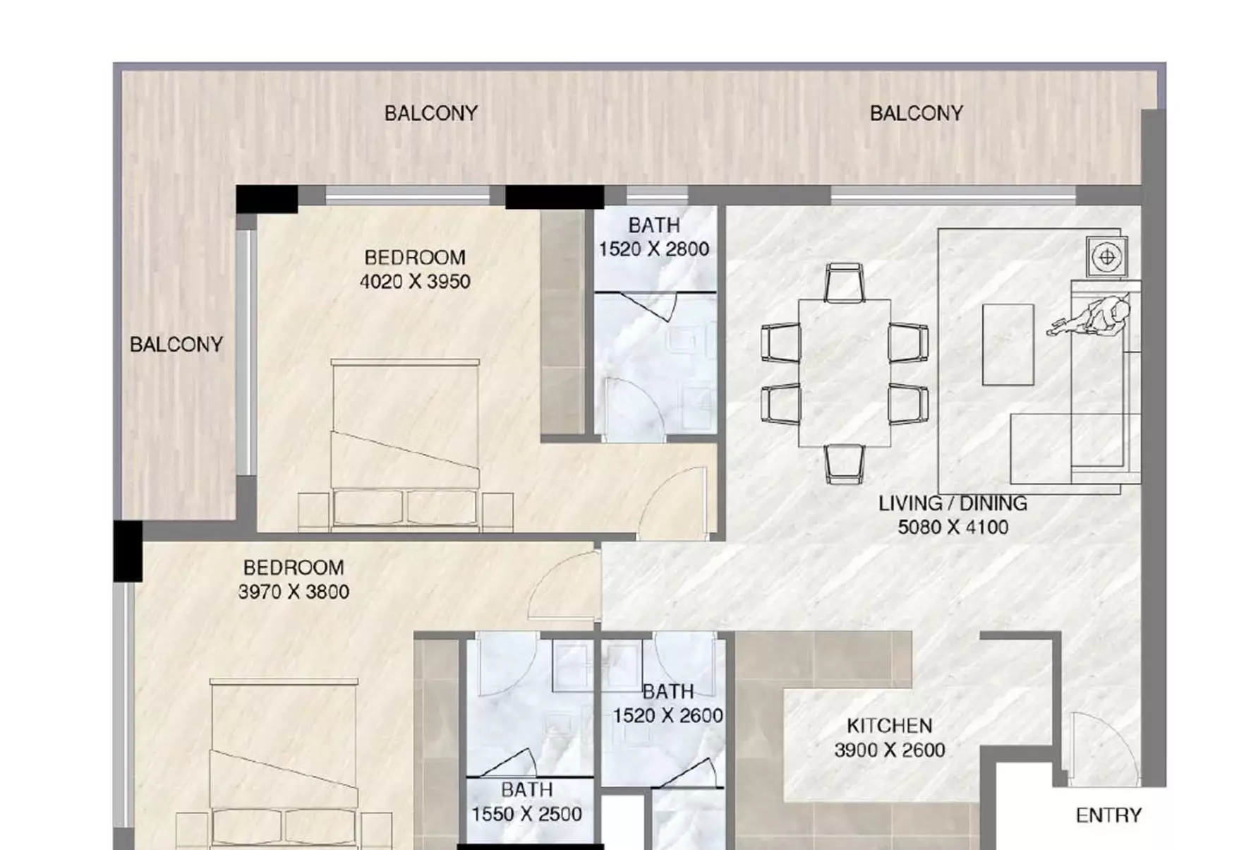 Unit floor plan image