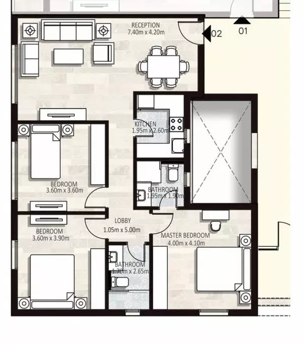 Unit floor plan image
