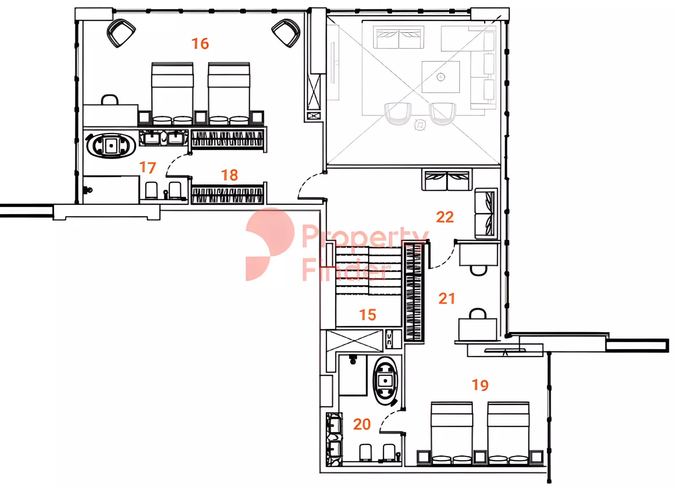 صورة مخطط ارضية الوحدة