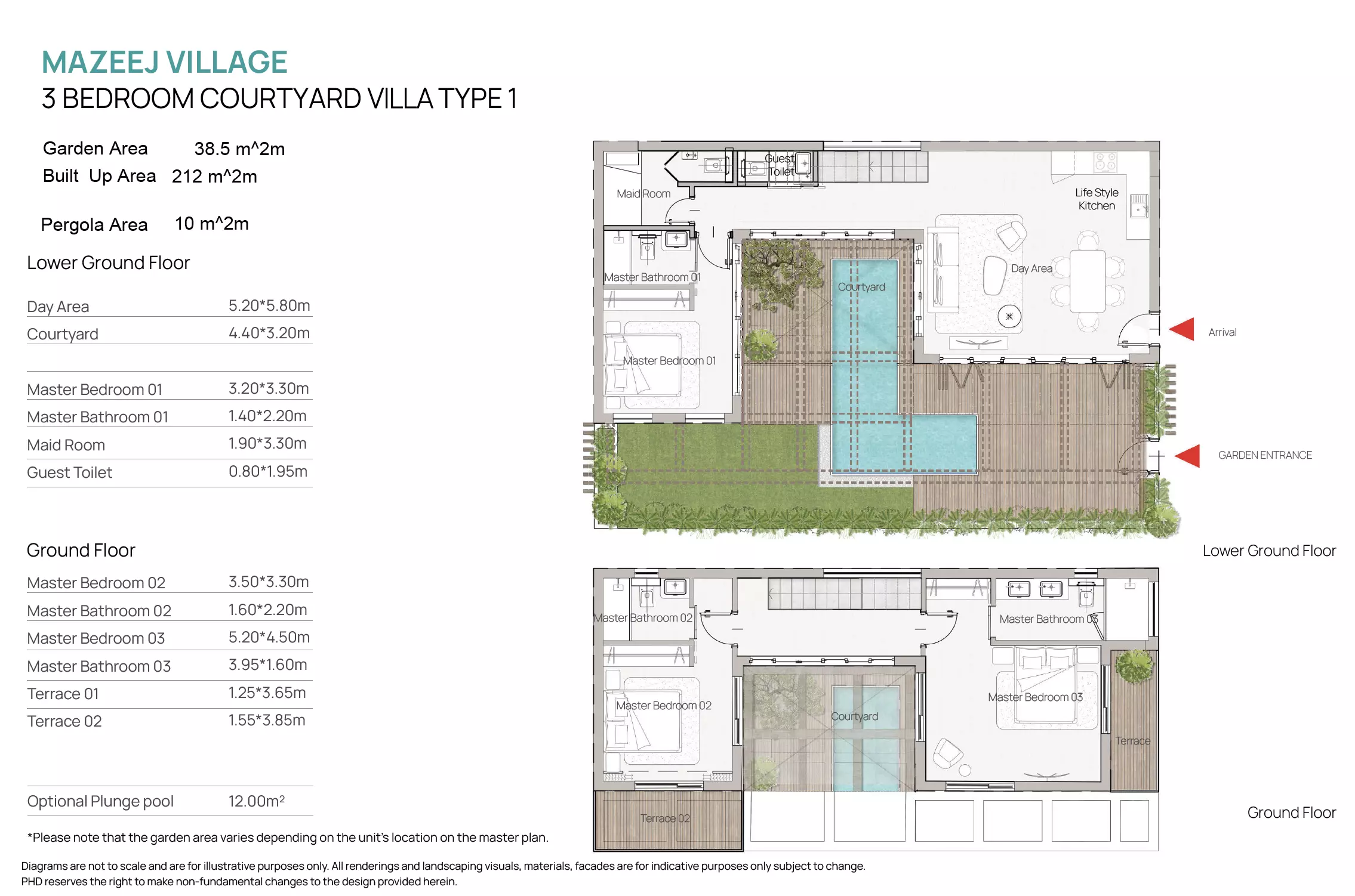 صورة مخطط ارضية الوحدة