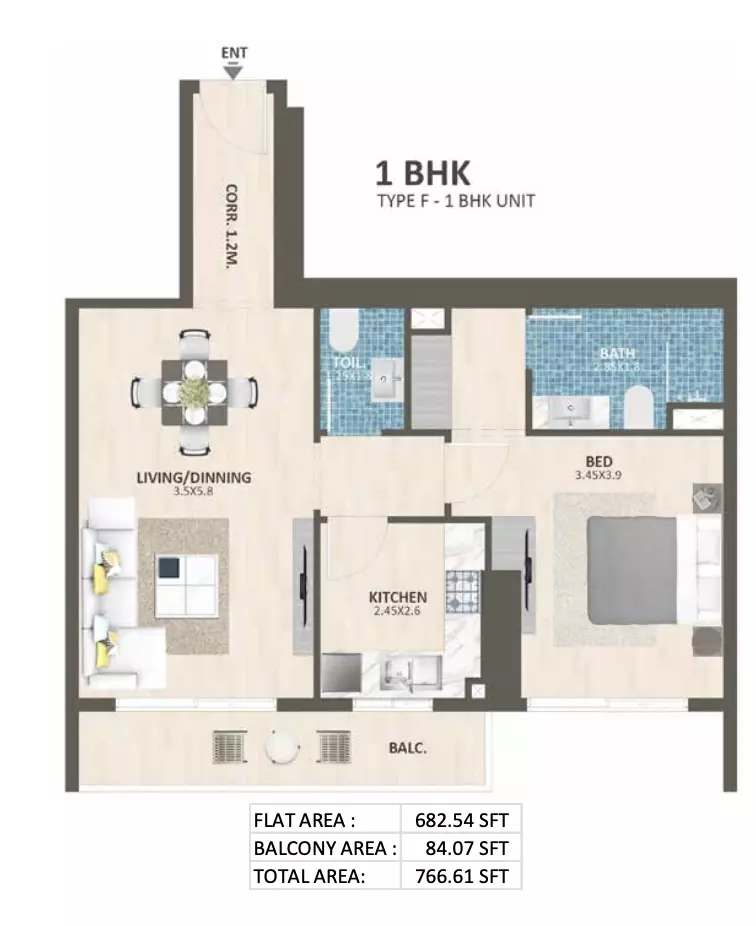 صورة مخطط ارضية الوحدة