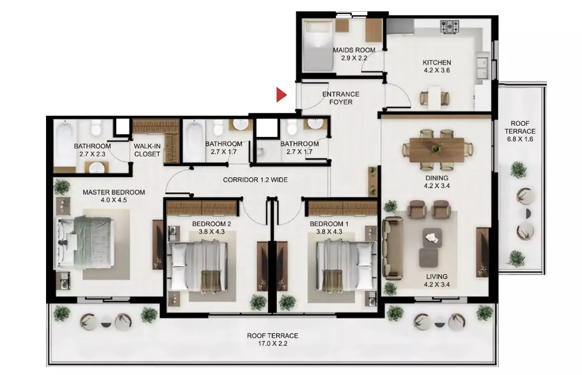 Unit floor plan image