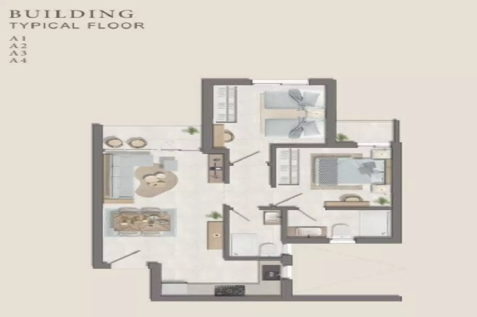 صورة مخطط ارضية الوحدة