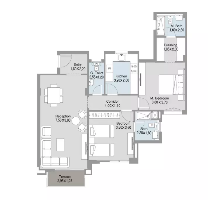 Unit floor plan image