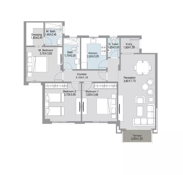 Unit floor plan image