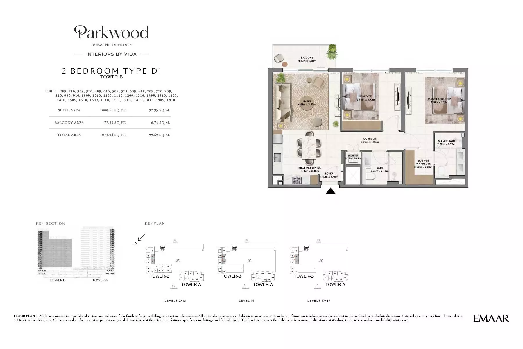Parkwood Type D1-Tower B, 2 beds