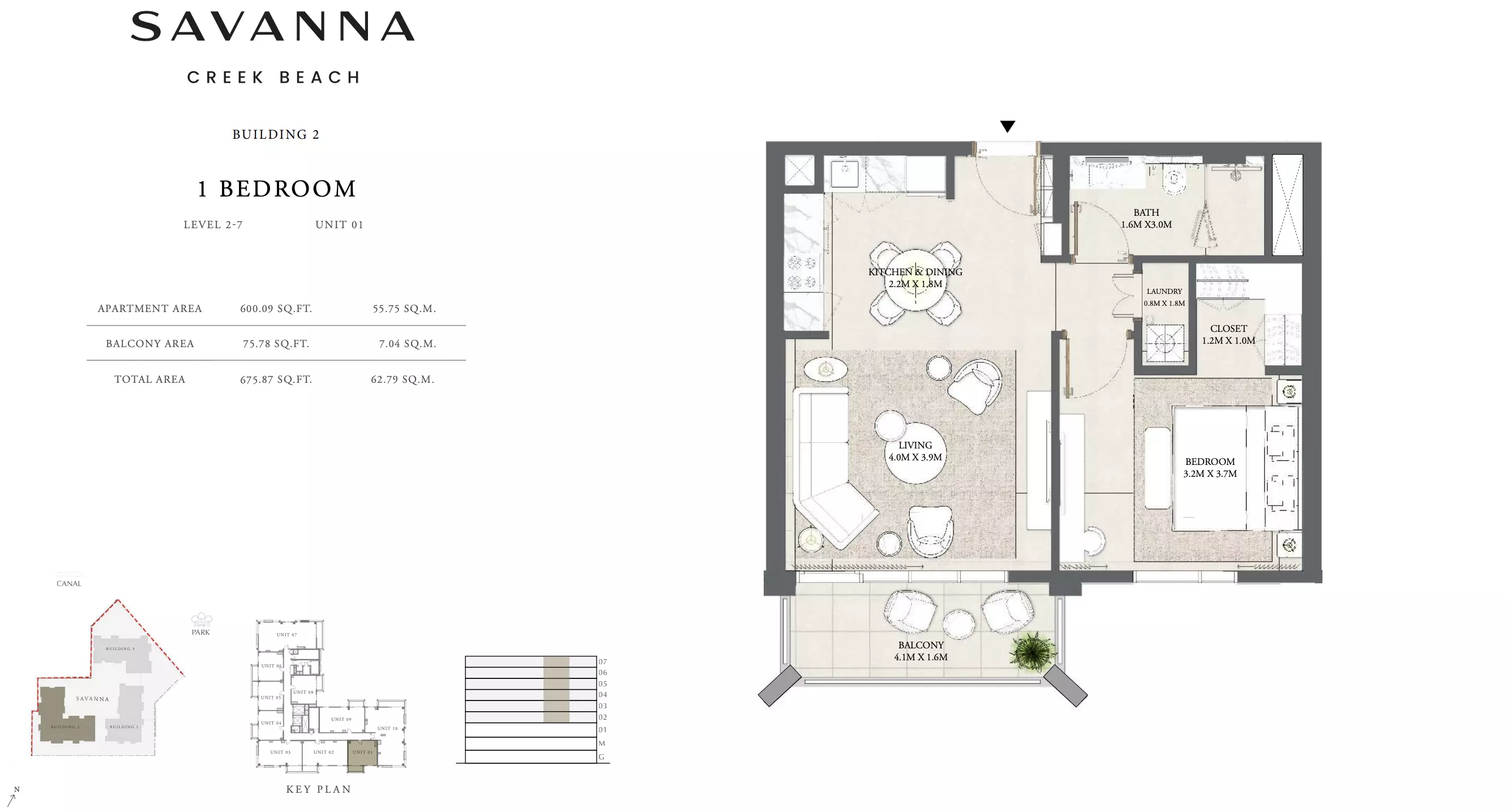 Savanna Level 2-7 - Unit 01, 1 bed