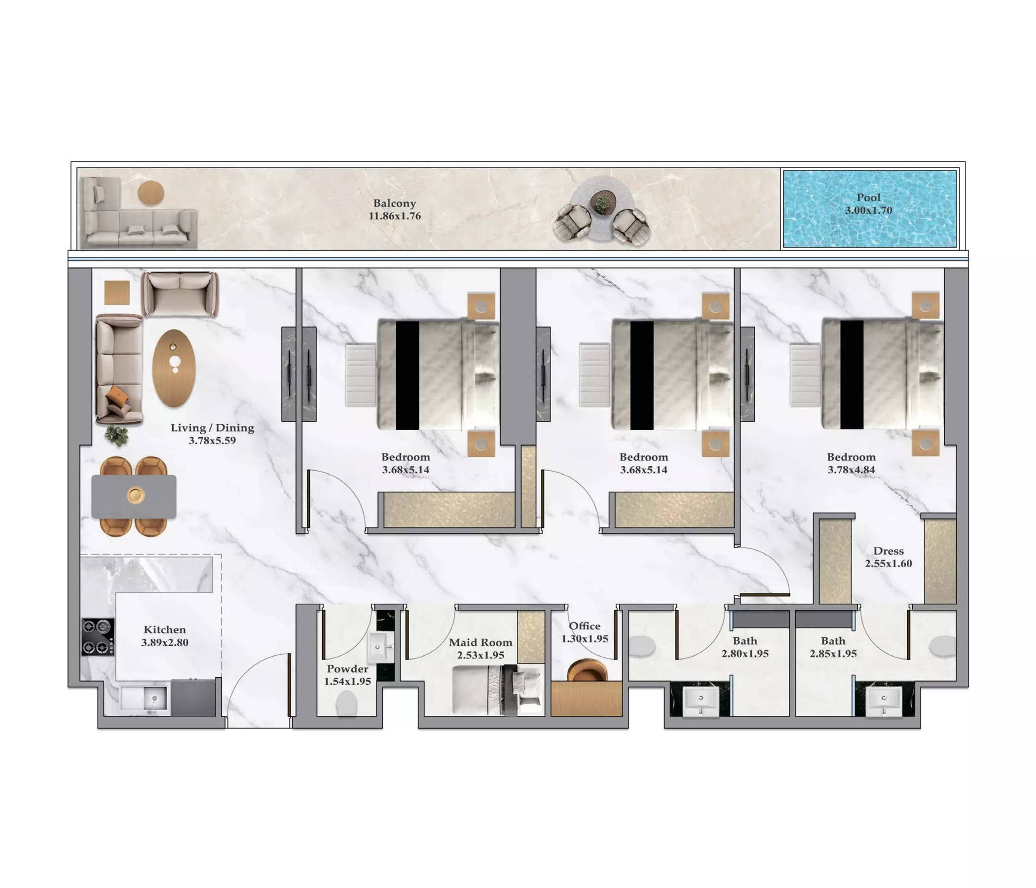 Unit floor plan image