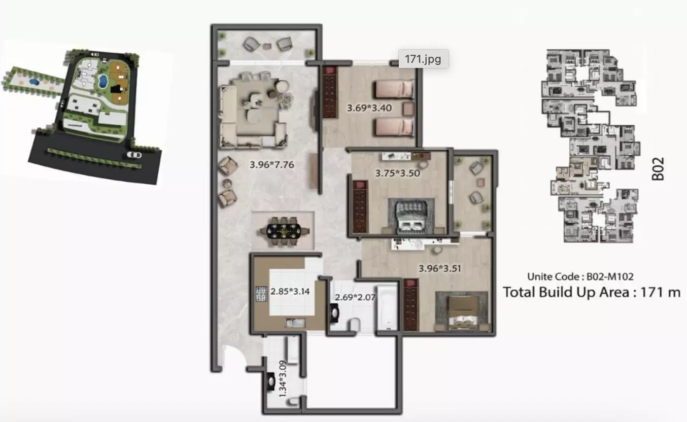 Unit floor plan image