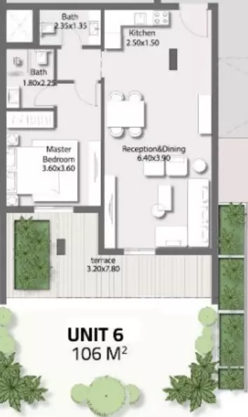 صورة مخطط ارضية الوحدة