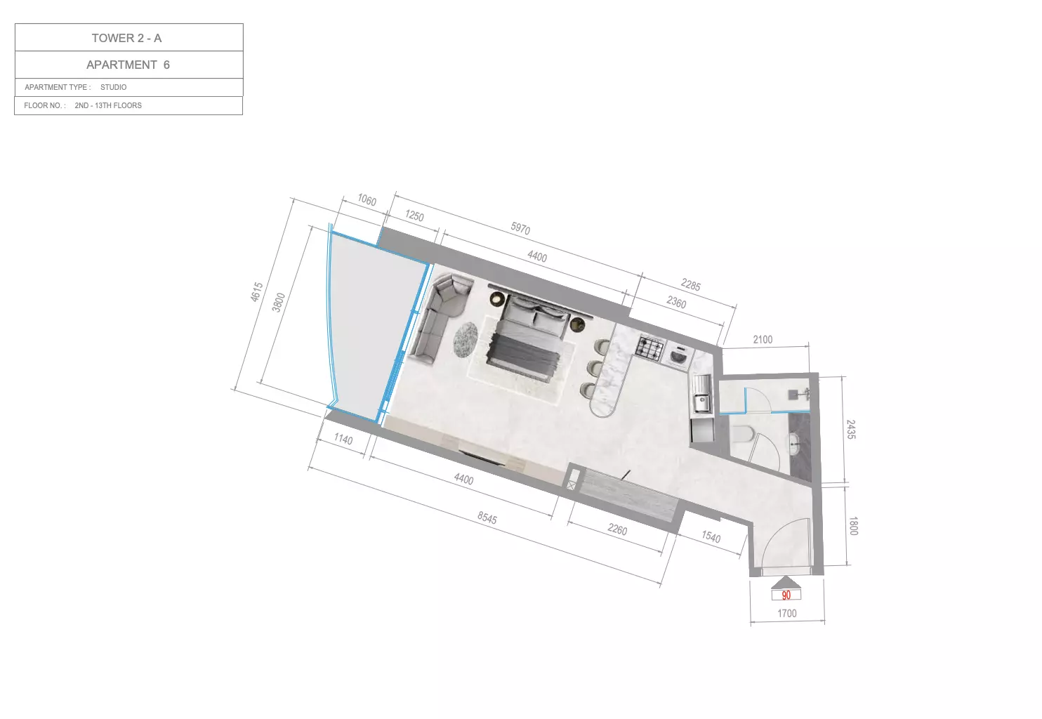 صورة مخطط ارضية الوحدة