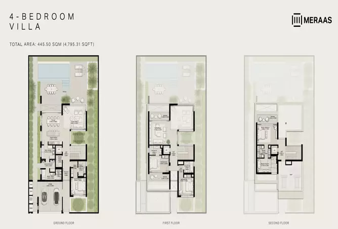 Nad Al Sheba Gardens Phase 11 — 4BR floor plan
