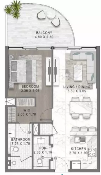 Unit floor plan image