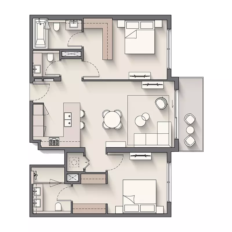 Unit floor plan image