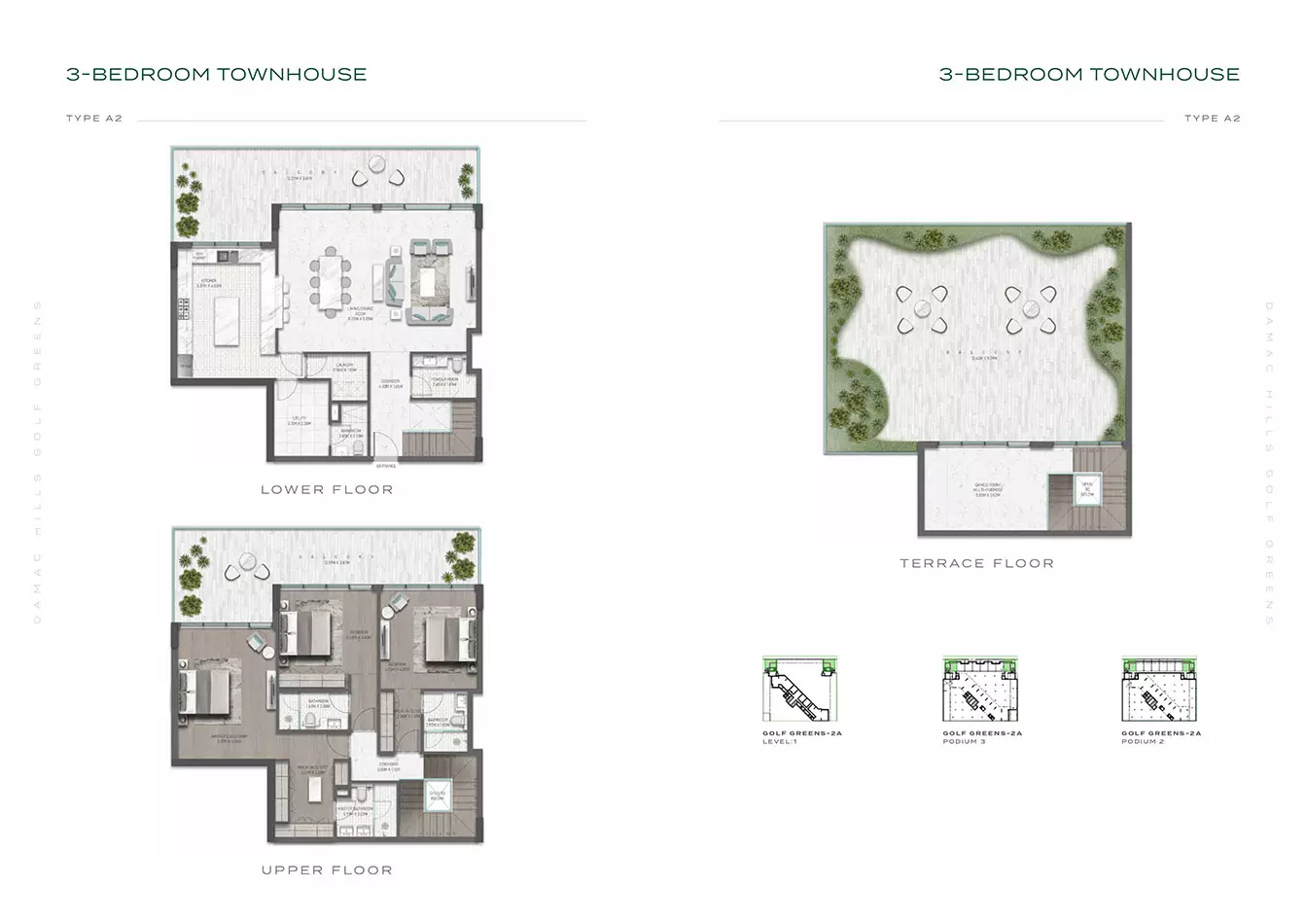 Golf Greens Type 7, 3 beds