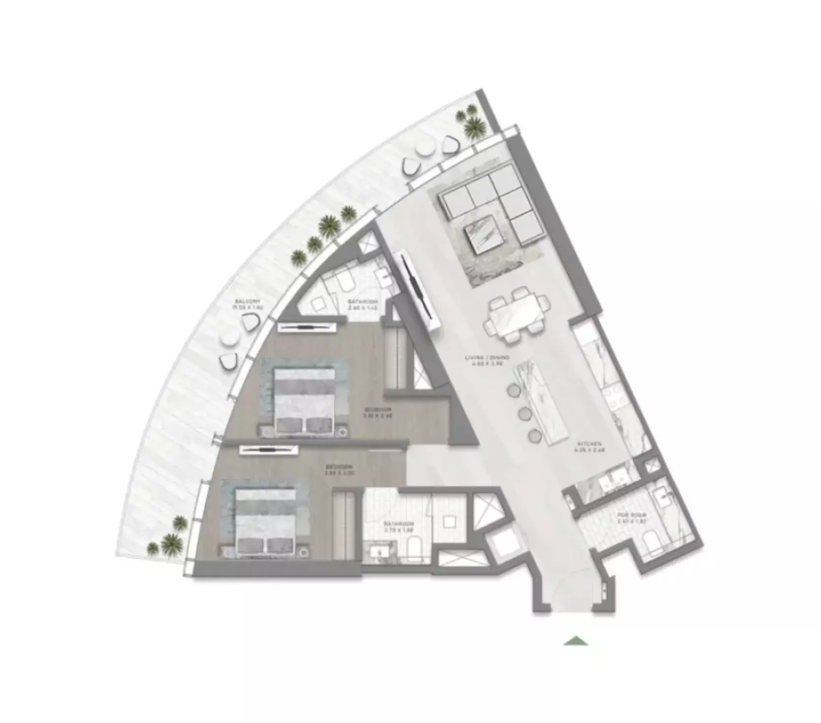 صورة مخطط ارضية الوحدة