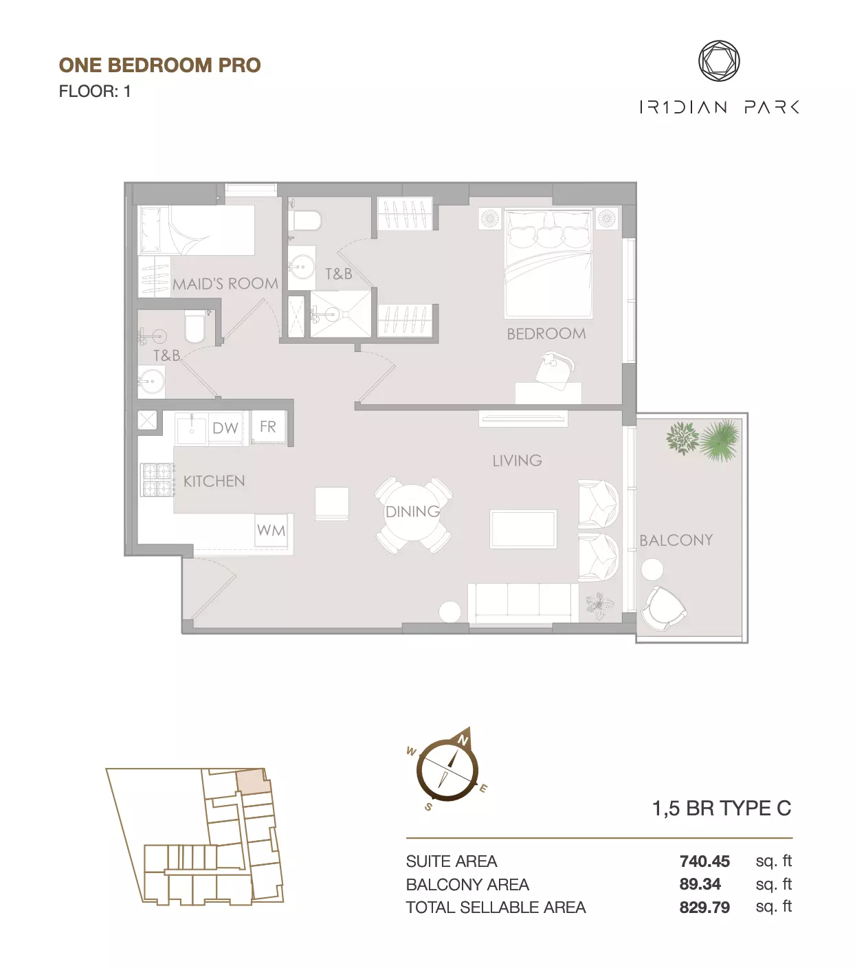 Unit floor plan image