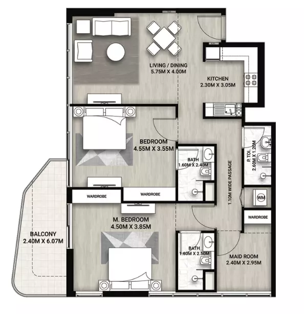 Unit floor plan image