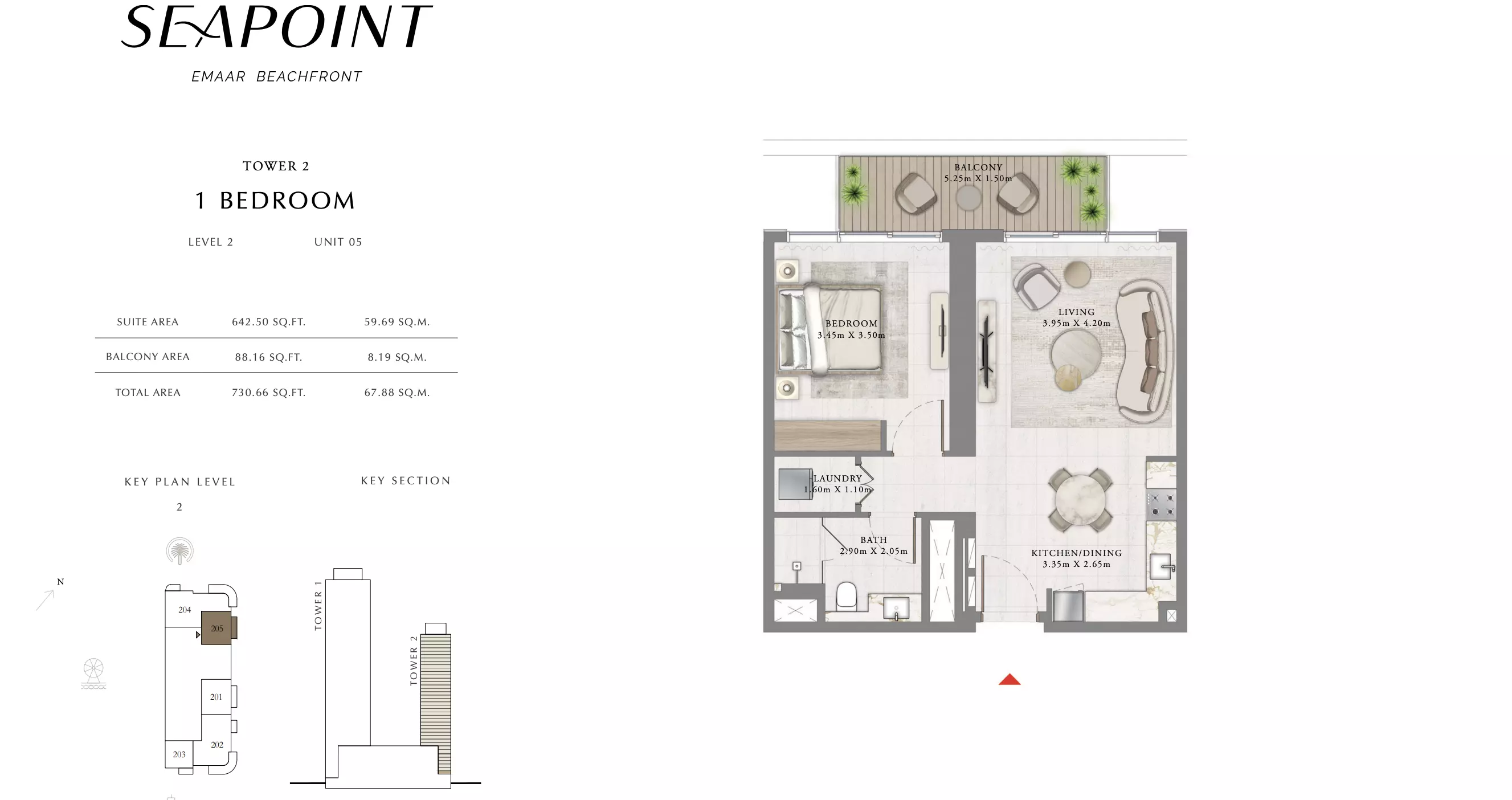 Seapoint T2-Level 2&9&19 ,Unit 04 &05&09, 1 bed