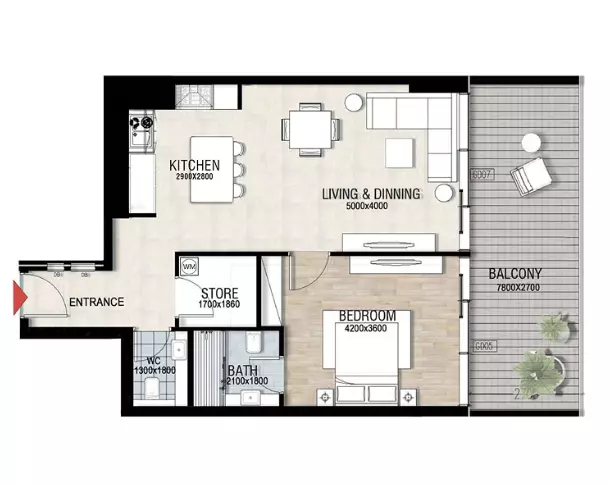 Unit floor plan image