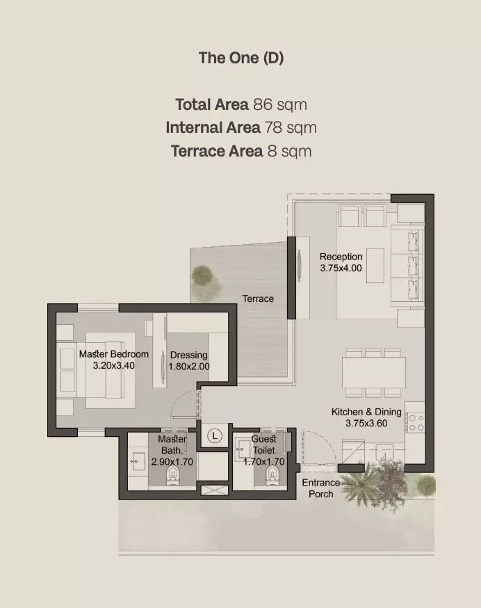 صورة مخطط ارضية الوحدة