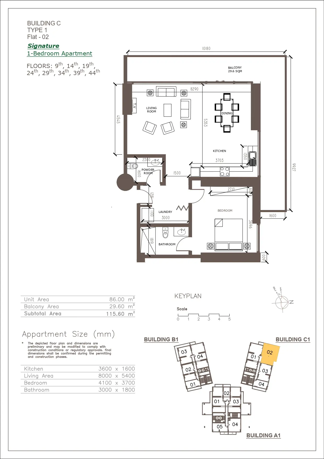 Unit floor plan image