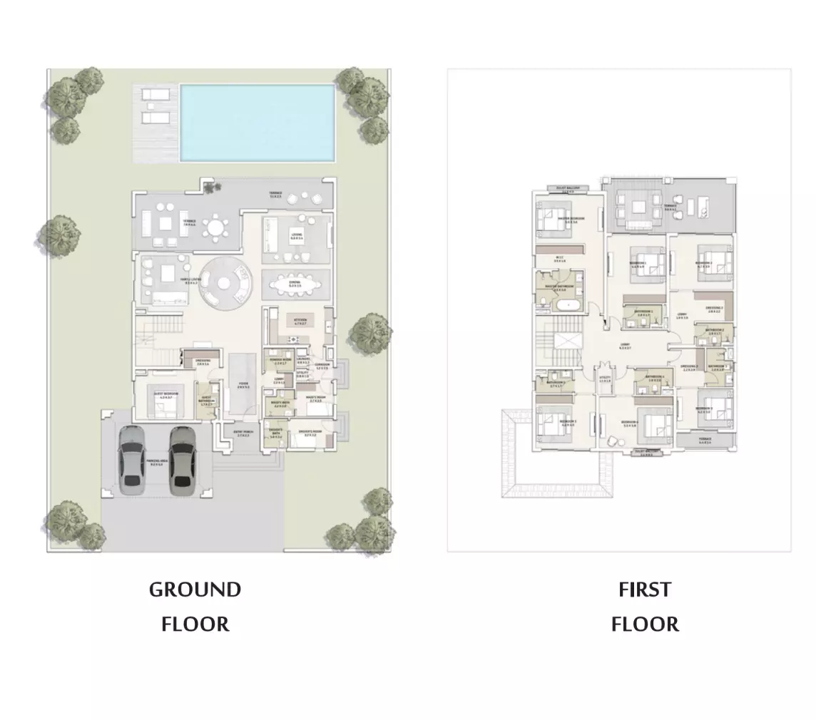 صورة مخطط ارضية الوحدة