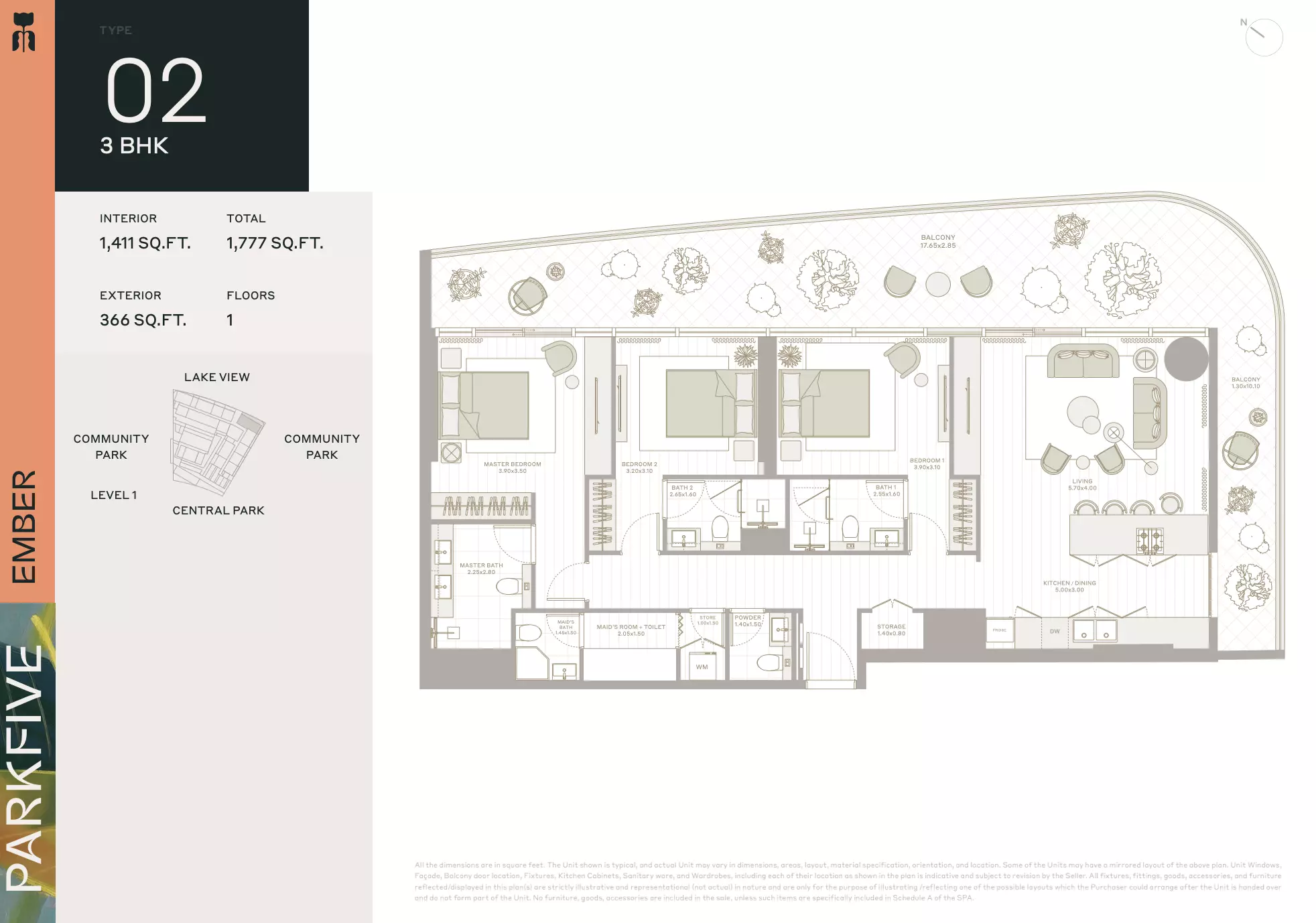 Unit floor plan image