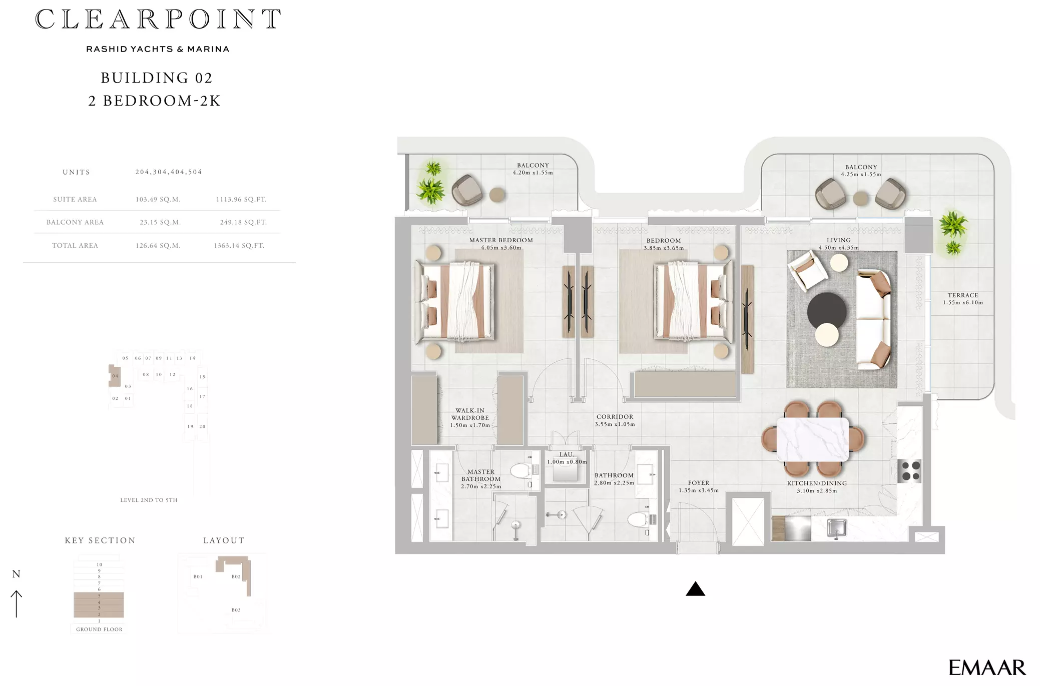 Clearpoint Building 3 _ Type 2L, 2 beds