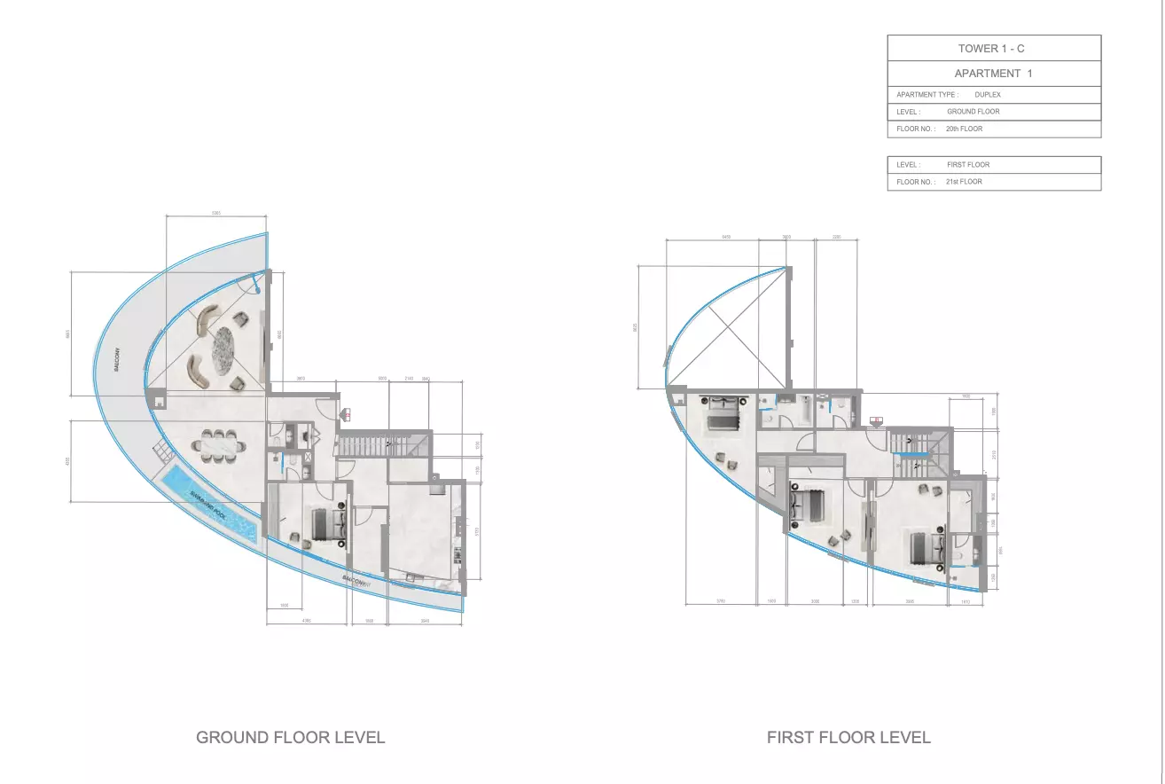 Orchid Towers Phase 1 - Type 1-Tower C Floor Plan