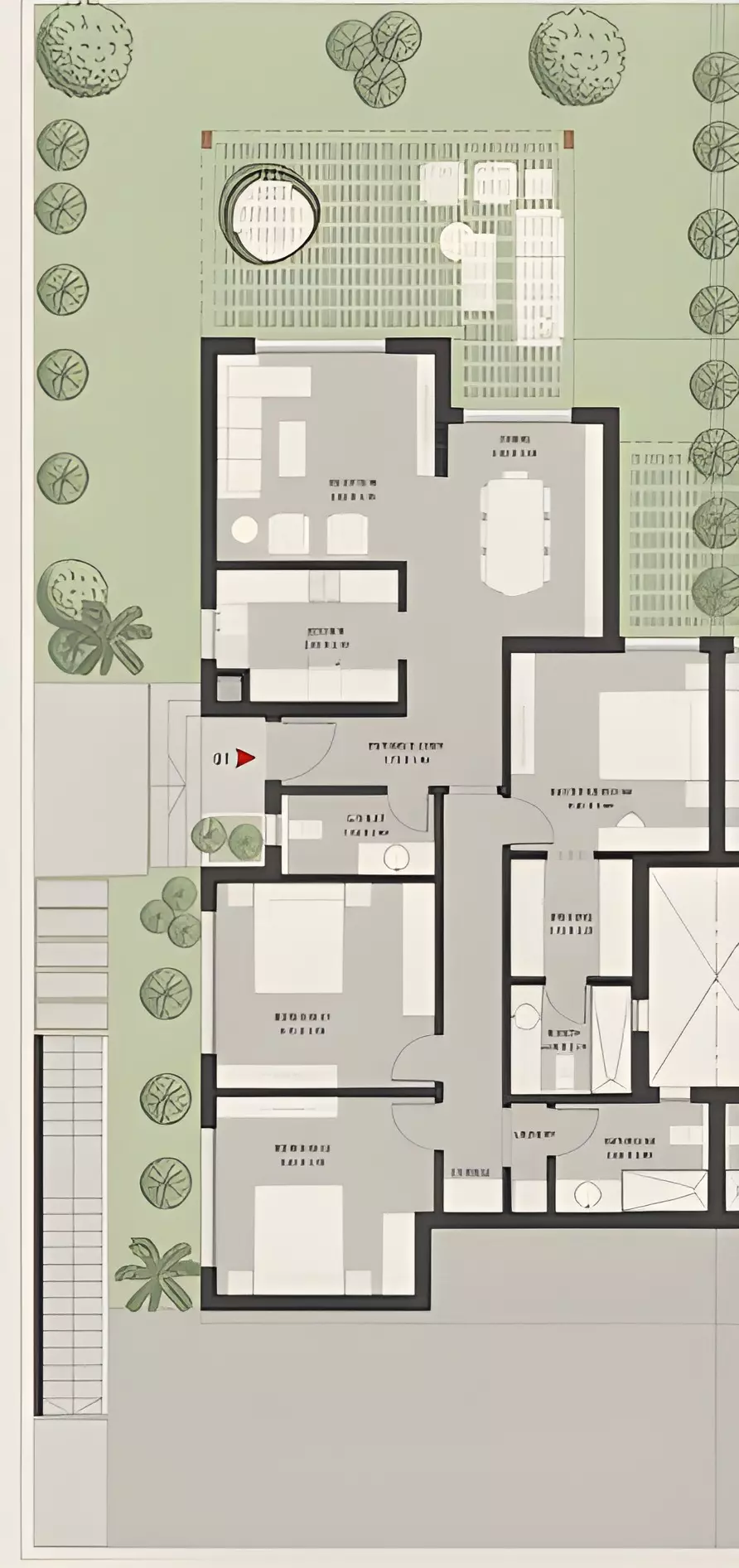 صورة مخطط ارضية الوحدة