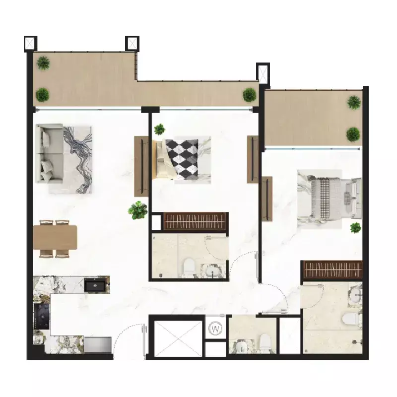 Unit floor plan image