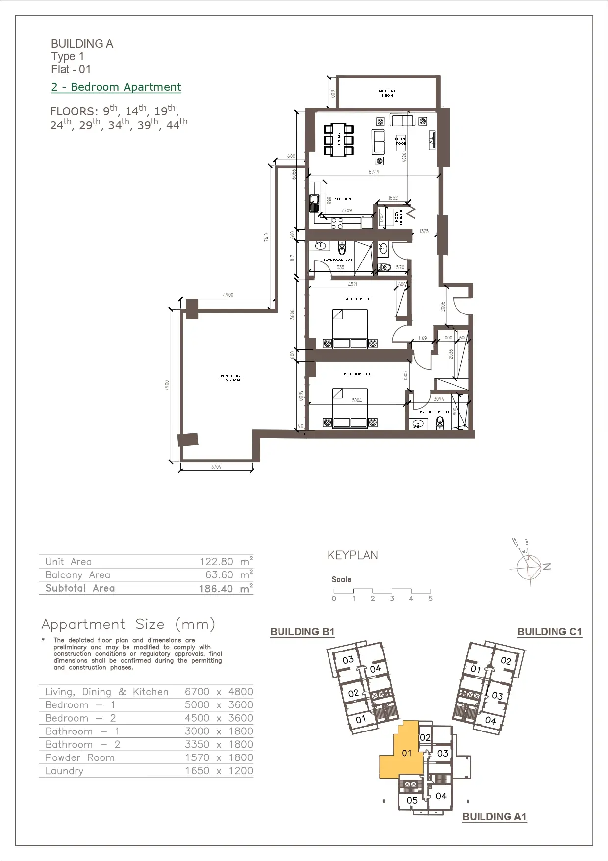 Unit floor plan image