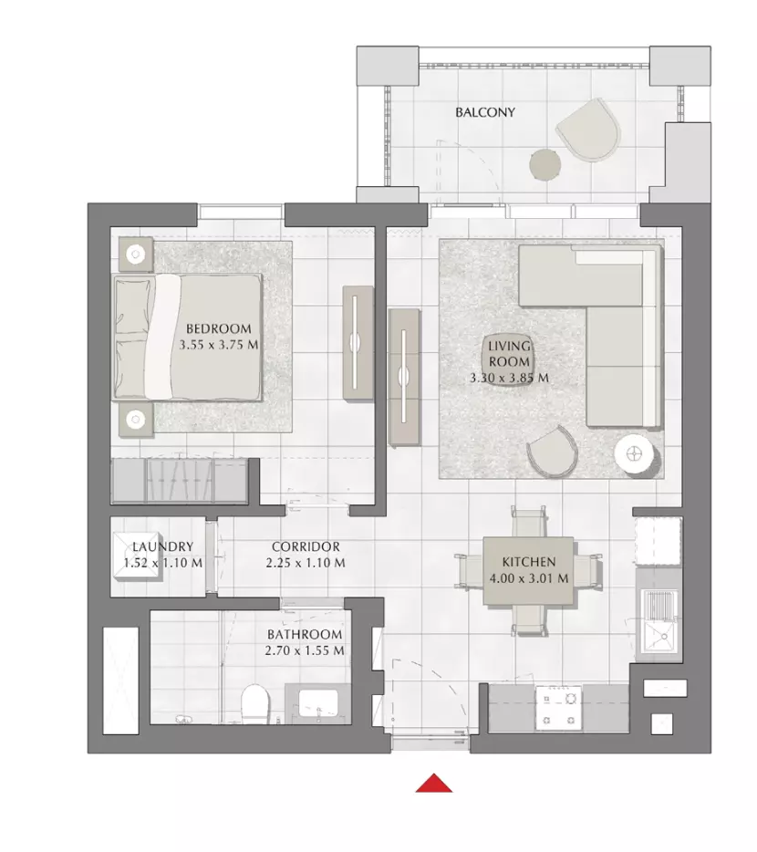 Summer B2-Type L, 1 bed