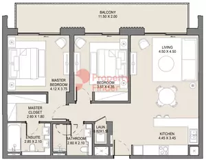 Jomana B8-Type A Level 2, 2 beds