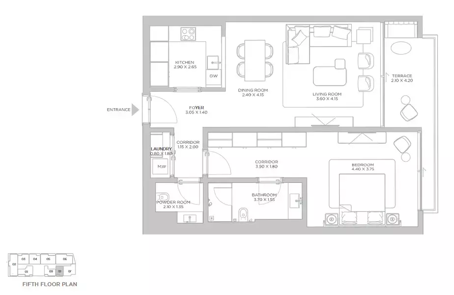 Unit floor plan image