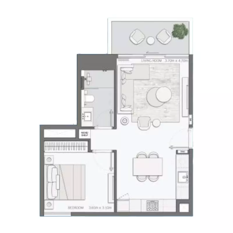 Unit floor plan image