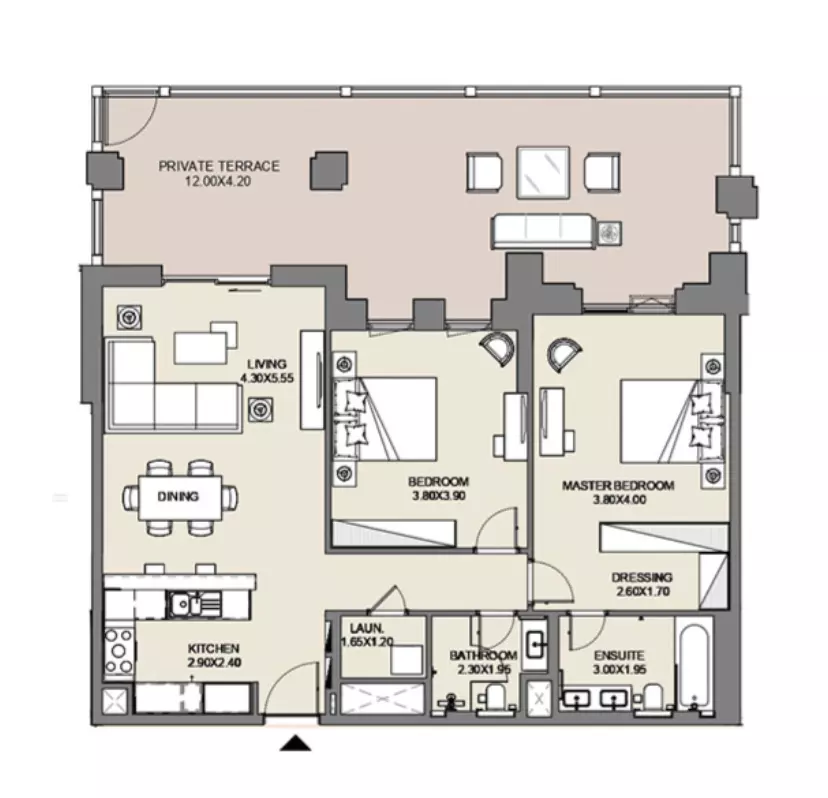 Al Jazi B4-Type C1, Level Ground, 2 beds