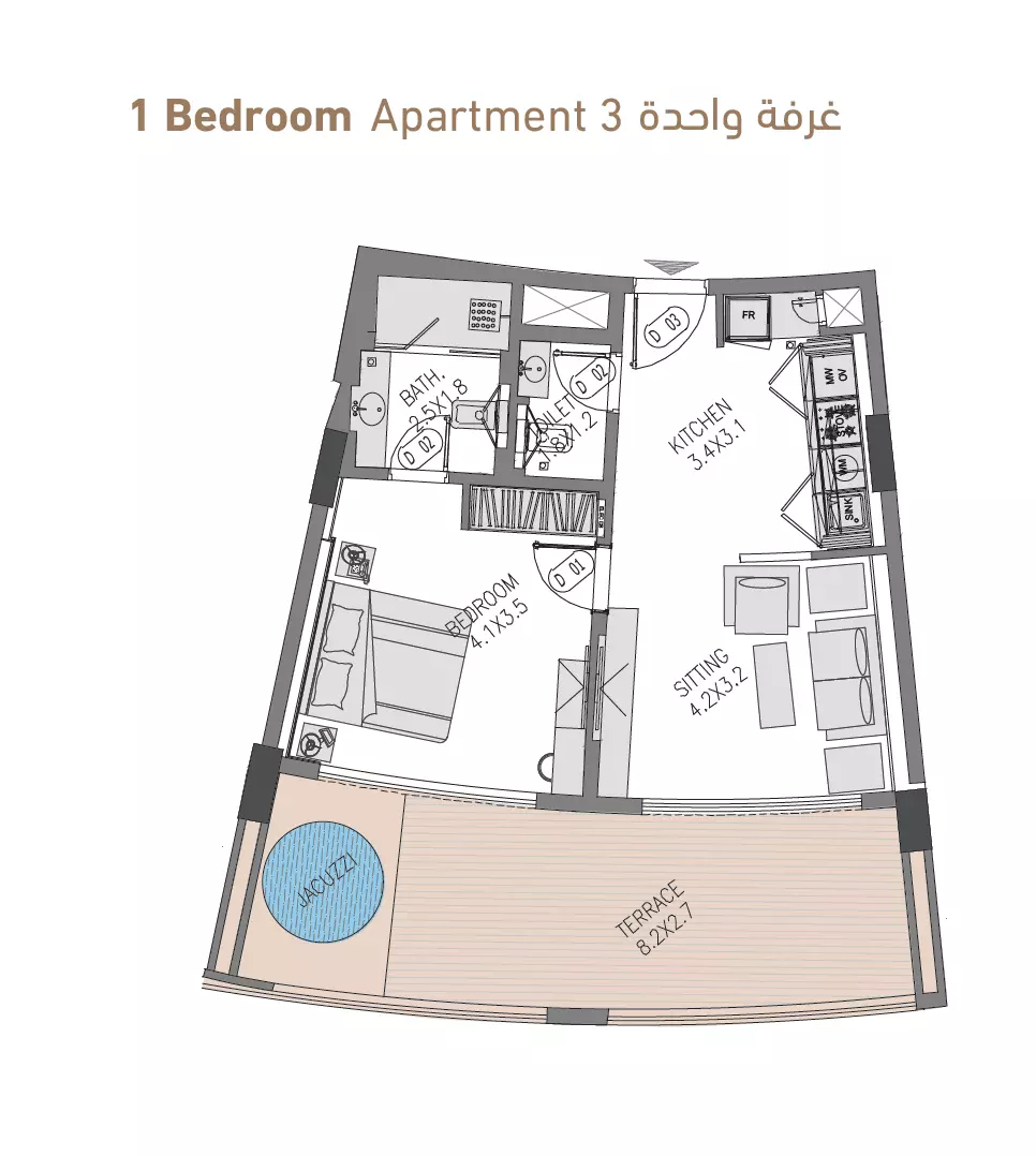 Unit floor plan image