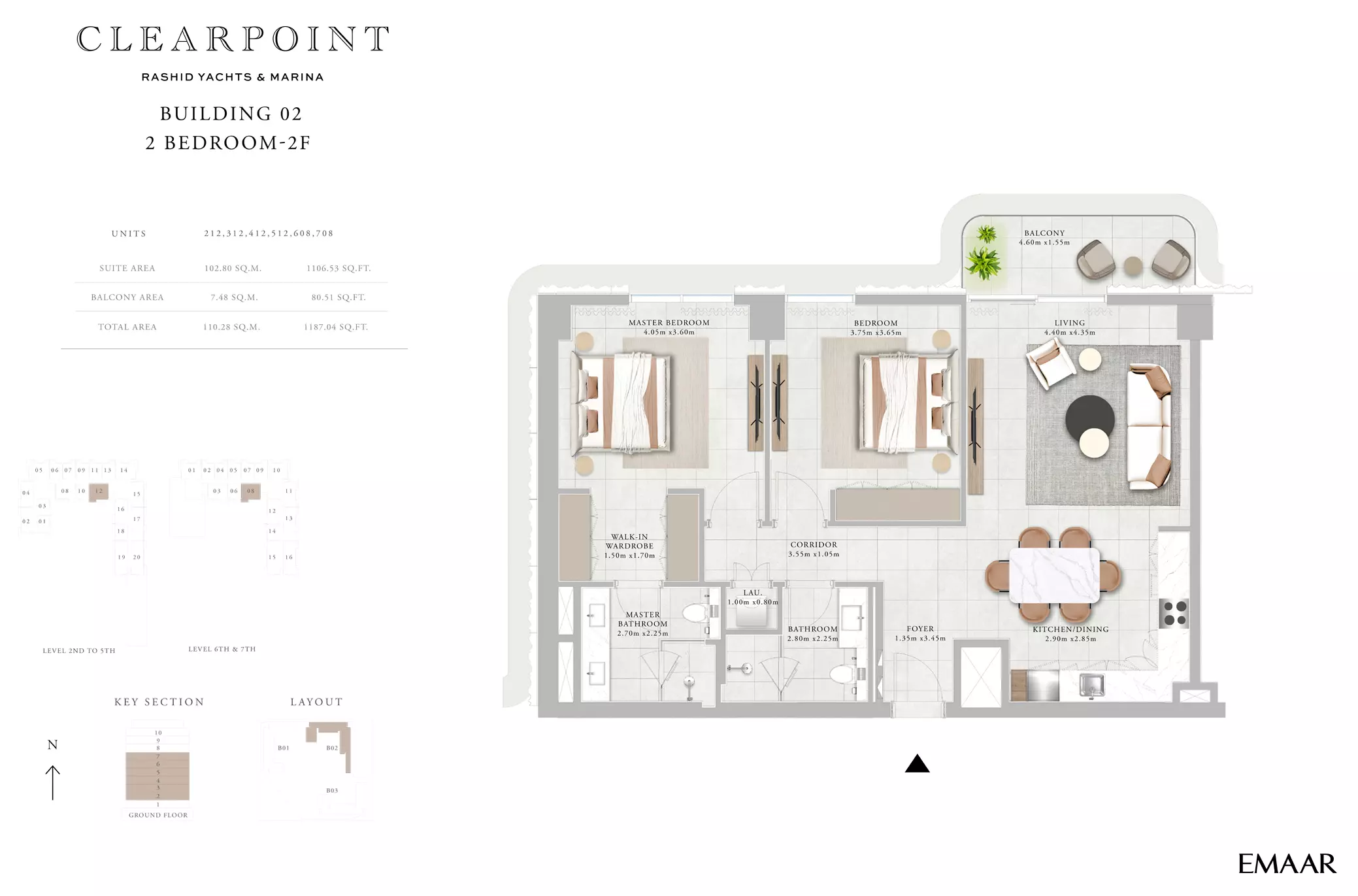 Clearpoint Building 2 _ Type 2G, 2 beds