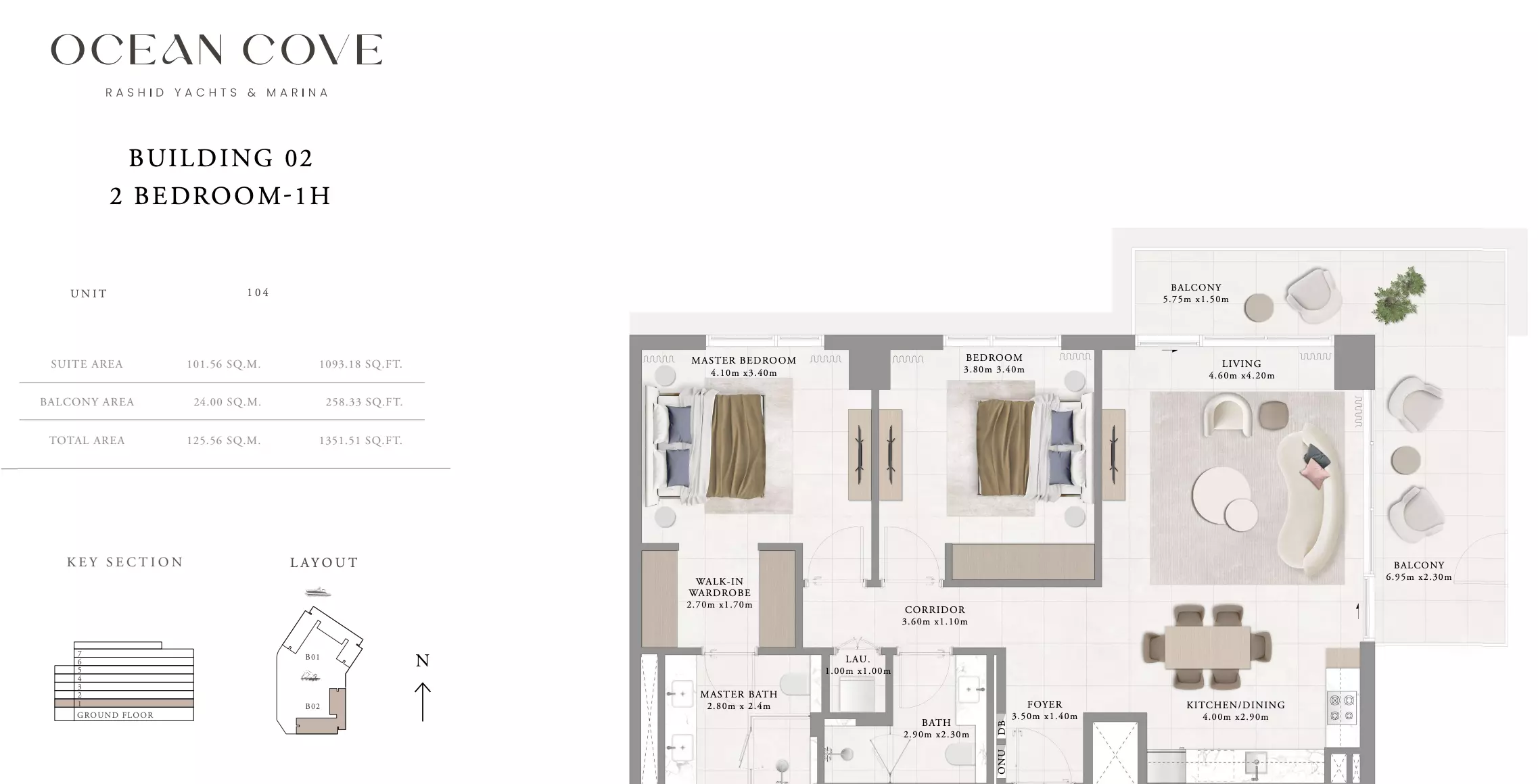 Ocean Cove Type 6- Building 2, 2 beds